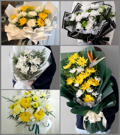 广东湛江市吴川市覃巴镇竹山村白事花束代送
